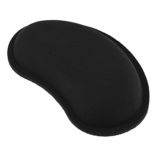 Richer-R Ergonomische Handgelenkauflage, Anti-Rutsch Mauspad Handballenauflage aus Memory-Schwamm,Tragabr Flexible Handgelenkschutz Wrist Rest Gelpad Mousepad Schwarz von Richer-R