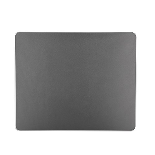 Richer-R Gaming Aluminium Mauspad, Rutschfeste Aluminium Doppelseitige Gaming Mauspad Mouse Pad,Wasserdicht Schlank Mausunterlage Matte Mousepad für PC Laptop Computer(Gray) von Richer-R