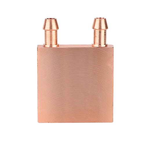 Richer-R Kupfer Wasserkühlblock, PC Wasserkühlung Block GPU Cooling Block,40 * 40 * 10mm Wasserkühler Kühlkörper Block für Grafik GPU Kühlkörper Richer-R Kupfer Wasserkühlblock, PC Wasserkühlung Block GPU Cooling Block,40 * 40 * 10mm Wasserkühler Kühlkörper Block für Grafik GPU Kühlkörper von Richer-R