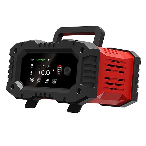 Richeyty 12V24V Vollautomatisches Smart-Ladegerät für Motorradbatterien mit EU-Stecker zum Aufladen der Batterie Richeyty 12V24V Vollautomatisches Smart-Ladegerät für Motorradbatterien mit EU-Stecker zum Aufladen der Batterie von Richeyty