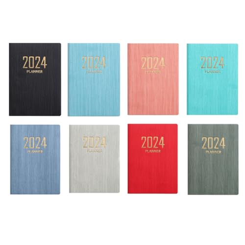 Richeyty 8 StüCk 2024 Taschenplaner/Taschenkalender, Wochen- und Monatsplaner 3,1 X 4,2, Agendaplaner und Terminplaner von Richeyty