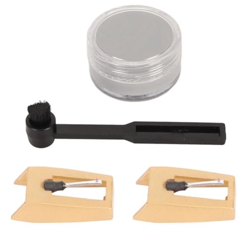 Richeyty Reinigungswerkzeuge für Schallplattenspieler, Nadeln für Plattenspieler, Diamant-Nadeln für Plattenspieler mit Stylus-ReinigungszubehöR für Grammophone Richeyty Reinigungswerkzeuge für Schallplattenspieler, Nadeln für Plattenspieler, Diamant-Nadeln für Plattenspieler mit Stylus-ReinigungszubehöR für Grammophone von Richeyty