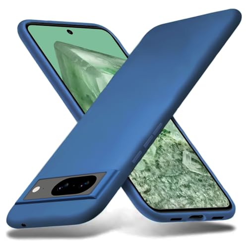 Richgle Kompatibel mit Google Pixel 8 Hülle, Dünn Weich Silikon Hülle Handyhülle Schutzhülle Case Kompatibel mit Google Pixel 8 - Blau RG82512 von Richgle