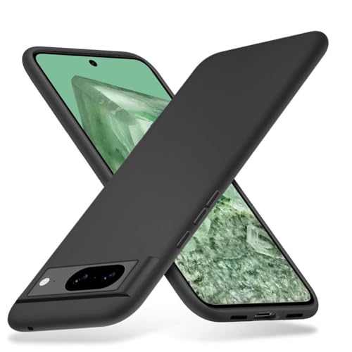 Richgle Kompatibel mit Google Pixel 8 Hülle, Dünn Weich Silikon Hülle Handyhülle Schutzhülle Case Kompatibel mit Google Pixel 8 - Schwarz RG82511 von Richgle