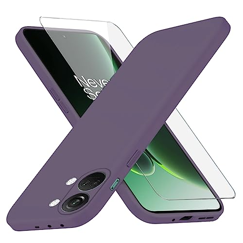 Richgle Kompatibel mit OnePlus Nord 3 Hülle & Glas Schutzfolie, Dünn Weich Silikon Hülle Handyhülle Schutzhülle Case Kompatibel mit OnePlus Nord 3 - Dunkellila RG82503 Richgle Kompatibel mit OnePlus Nord 3 Hülle & Glas Schutzfolie, Dünn Weich Silikon Hülle Handyhülle Schutzhülle Case Kompatibel mit OnePlus Nord 3 - Dunkellila RG82503 von Richgle