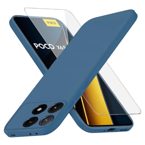 Richgle Kompatibel mit Poco X6 Pro Hülle & Glas Schutzfolie, Dünn Weich Silikon Hülle Handyhülle Schutzhülle Case Kompatibel mit Poco X6 Pro - Blau RG82690 Richgle Kompatibel mit Poco X6 Pro Hülle & Glas Schutzfolie, Dünn Weich Silikon Hülle Handyhülle Schutzhülle Case Kompatibel mit Poco X6 Pro - Blau RG82690 von Richgle