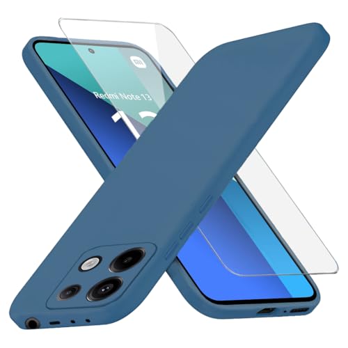 Richgle Kompatibel mit Redmi Note 13 4G Hülle & Glas Schutzfolie, Dünn Weich Silikon Hülle Handyhülle Schutzhülle Case Kompatibel mit Redmi Note 13 4G - Blau RG82636 Richgle Kompatibel mit Redmi Note 13 4G Hülle & Glas Schutzfolie, Dünn Weich Silikon Hülle Handyhülle Schutzhülle Case Kompatibel mit Redmi Note 13 4G - Blau RG82636 von Richgle