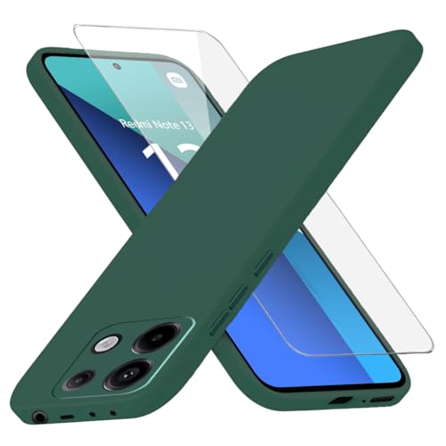 Richgle Kompatibel mit Redmi Note 13 4G Hülle & Glas Schutzfolie, Dünn Weich Silikon Hülle Handyhülle Schutzhülle Case Kompatibel mit Redmi Note 13 4G - Nachtgrün RG82637 Richgle Kompatibel mit Redmi Note 13 4G Hülle & Glas Schutzfolie, Dünn Weich Silikon Hülle Handyhülle Schutzhülle Case Kompatibel mit Redmi Note 13 4G - Nachtgrün RG82637 von Richgle
