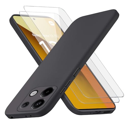 Richgle Kompatibel mit Redmi Note 13 5G Hülle & Glas Schutzfolie, Dünn Weich Silikon Hülle Handyhülle Schutzhülle Case Kompatibel mit Redmi Note 13 5G - Schwarz RG82623 Richgle Kompatibel mit Redmi Note 13 5G Hülle & Glas Schutzfolie, Dünn Weich Silikon Hülle Handyhülle Schutzhülle Case Kompatibel mit Redmi Note 13 5G - Schwarz RG82623 von Richgle