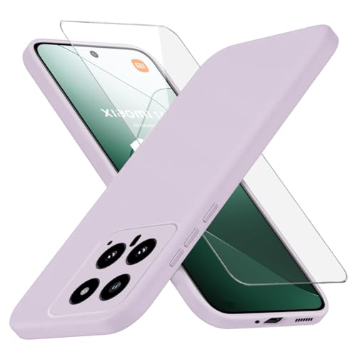 Richgle Kompatibel mit Xiaomi 14 Hülle & Glas Schutzfolie, Dünn Weich Silikon Hülle Handyhülle Schutzhülle Case Kompatibel mit Xiaomi 14 - Hellviolett RG82644 Richgle Kompatibel mit Xiaomi 14 Hülle & Glas Schutzfolie, Dünn Weich Silikon Hülle Handyhülle Schutzhülle Case Kompatibel mit Xiaomi 14 - Hellviolett RG82644 von Richgle