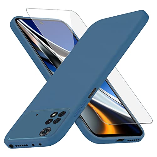 Richgle Kompatibel mit Xiaomi Poco X4 Pro 5G Hülle & Schutzfolie, Dünn Weich Silikon Hülle Handyhülle Schutzhülle Case Kompatibel mit Poco X4 Pro 5G - Blau RG81496 Richgle Kompatibel mit Xiaomi Poco X4 Pro 5G Hülle & Schutzfolie, Dünn Weich Silikon Hülle Handyhülle Schutzhülle Case Kompatibel mit Poco X4 Pro 5G - Blau RG81496 von Richgle