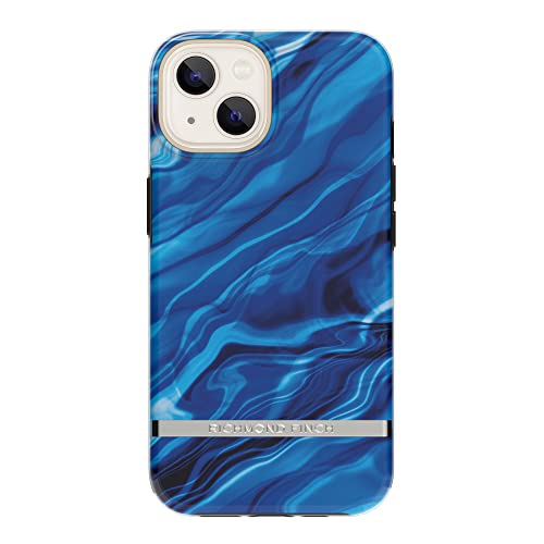 RICHMOND & FINCH Hülle Entworfen für iPhone 14 | Kompatibel mit kabellosem Laden | Fallschutz der Militärklasse | 6,1 Zoll Blaue Wellen-Design | Schutzhülle mit erhöhten Rändern von RICHMOND & FINCH