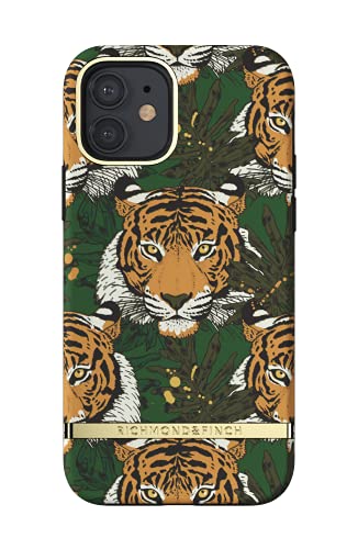 Richmond & Finch Hülle Kompatibel mit iPhone 12, iPhone 12 Pro, Grüner Tiger Gehäuse, 6.1 Zol, Komplett Schützende Handyhülle von Richmond & Finch
