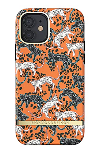 Richmond & Finch Hülle Kompatibel mit iPhone 12, iPhone 12 Pro, Orange Leopard Gehäuse, 6.1 Zol, Komplett Schützende Handyhülle von Richmond & Finch