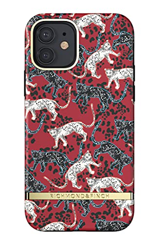 Richmond & Finch Hülle Kompatibel mit iPhone 12, iPhone 12 Pro, Roter Leopard Gehäuse, 6.1 Zol, Komplett Schützende Handyhülle von Richmond & Finch