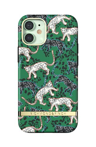 Richmond & Finch Hülle Kompatibel mit iPhone 12 Mini, Grüner Leopard Gehäuse, 5.4 Zol, Komplett Schützende Handyhülle von Richmond & Finch