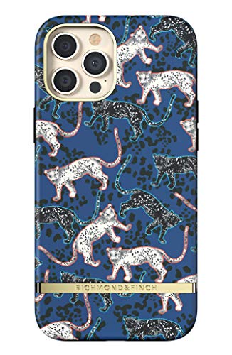 Richmond & Finch Hülle Kompatibel mit iPhone 12 Pro Max, Blauer Leopard Gehäuse, 6.7 Zol, Komplett Schützende Handyhülle von Richmond & Finch