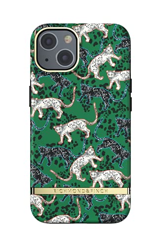 Richmond & Finch Hülle Kompatibel mit iPhone 13, Grüner Leopard Gehäuse, 6.1 Zol, Komplett Schützende Handyhülle von Richmond & Finch