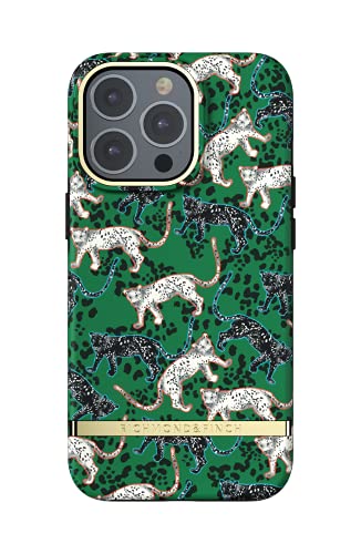 Richmond & Finch Hülle Kompatibel mit iPhone 13 Pro, Grüner Leopard Gehäuse, 6.1 Zol, Komplett Schützende Handyhülle von Richmond & Finch
