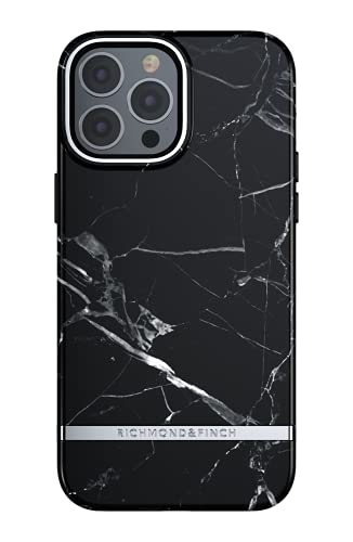 Richmond & Finch Hülle Kompatibel mit iPhone 13 Pro Max, Schwarz Marmor Gehäuse, 6.7 Zol, Kratzfestigkeit, Komplett Schützende Handyhülle von Richmond & Finch