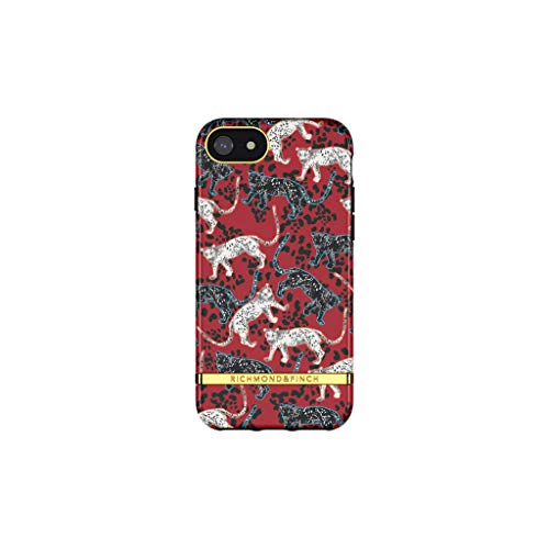 Richmond & Finch Hülle Kompatibel mit iPhone 6, 6s, 7, 8, iPhone SE 3, Samba Roter Leopard Gehäuse, Komplett Schützende Handyhülle von Richmond & Finch