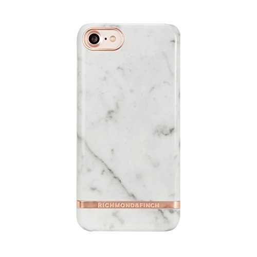 Richmond & Finch Hülle Kompatibel mit iPhone 6, 6s, 7, 8, iPhone SE 3, Weisser Marmor Gehäuse, Komplett Schützende Handyhülle von Richmond & Finch