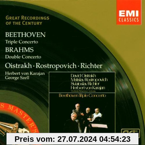 Great Recordings Of The Century - Beethoven / Brahms (Tripelkonzert / Doppelkonzert) von Richter