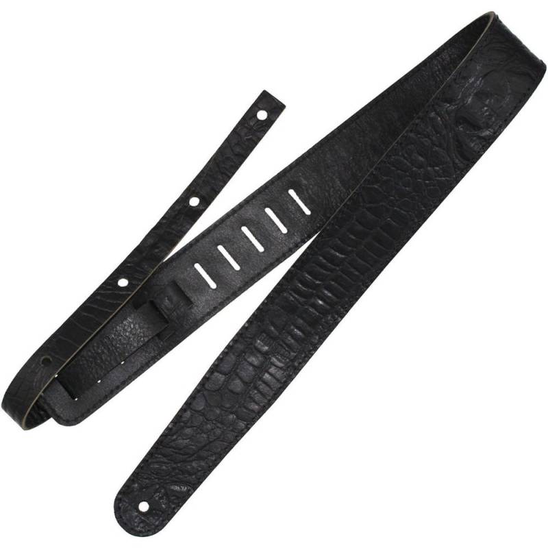 Richter 1488 Raw II Contour Croc Black Gitarrengurt von Richter