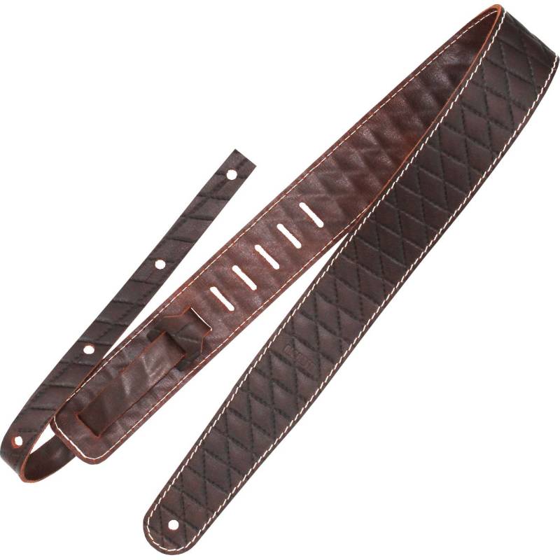 Richter 1500 Raw II Contour Sew Brown Guitar Strap von Richter