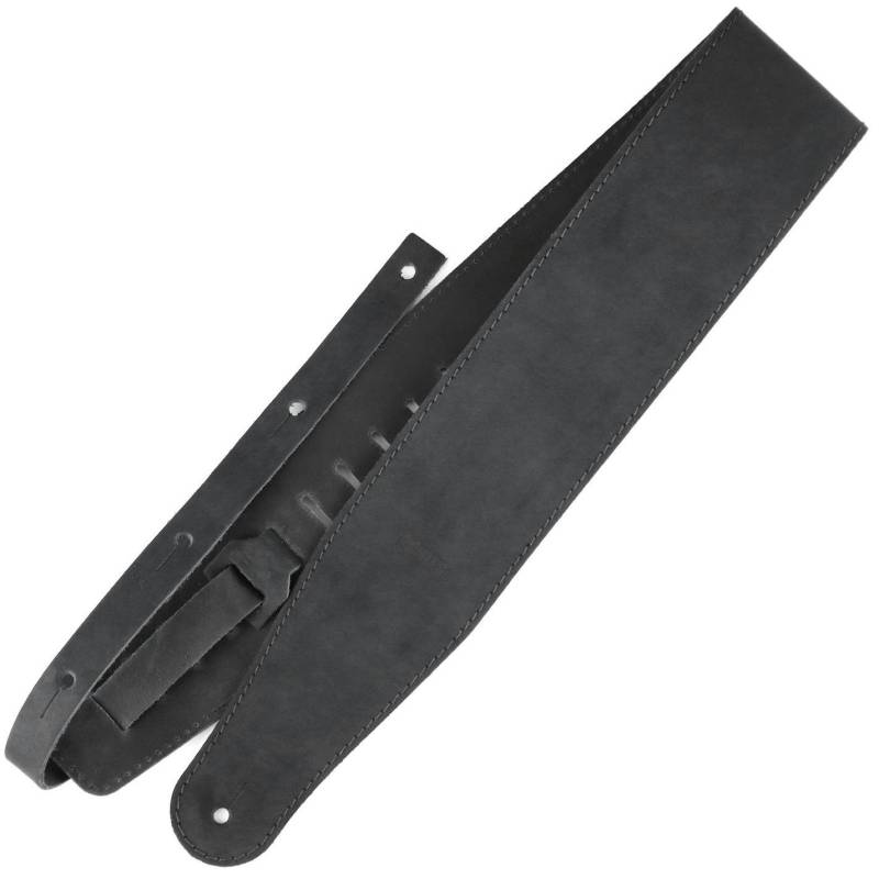 Richter 1557 Raw III Waxy Suede Black Guitar Strap von Richter