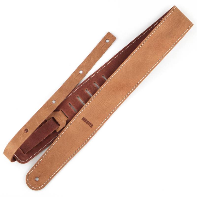 Richter 1558 Raw II Waxy Suede Natural Guitar Strap von Richter