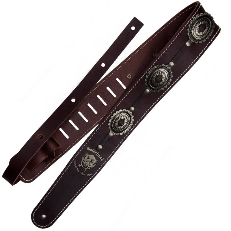 Richter 1567 Motörhead Concho Guitar Strap Brown / Old Silver von Richter