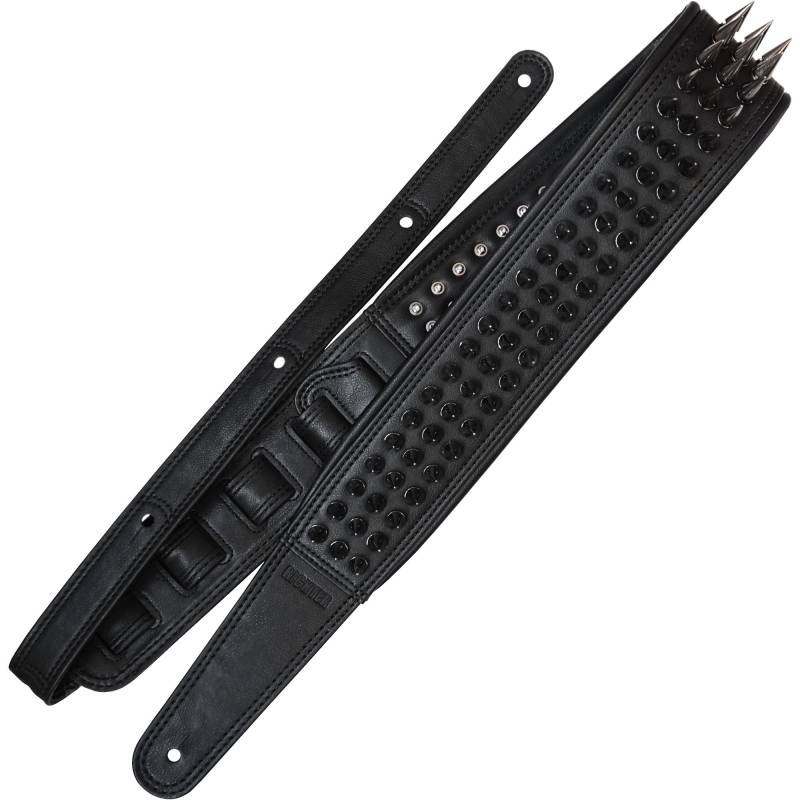 Richter 1813 Blackness Gunblack Spikes Guitar Strap von Richter