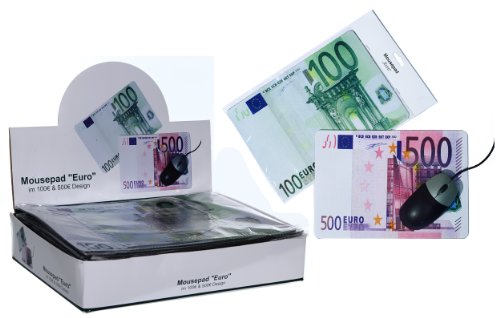 Mousepad - 100 Euroschein - ca. 28 x 20 x 0,2 cm von Richtig Bunt