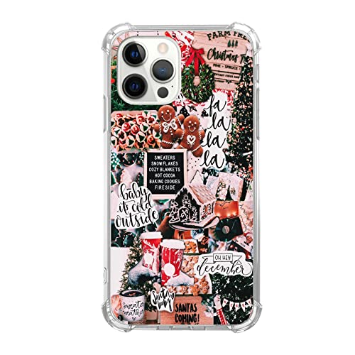 Ricin Relun Winter Christmas Holiday Collage Hülle für iPhone 11 Pro, Retro Aesthetic Lebkuchen und Baum Muster Mädchen Frauen Männer Einzigartige Trendy TPU Bumper Cover Pro Ricin Relun Winter Christmas Holiday Collage Hülle für iPhone 11 Pro, Retro Aesthetic Lebkuchen und Baum Muster Mädchen Frauen Männer Einzigartige Trendy TPU Bumper Cover Pro von Ricin Relun