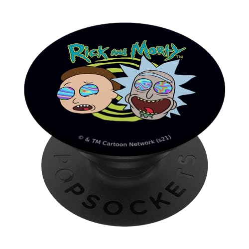 PopSockets Rick and Morty Blown Minds PopSockets PopGrip: Ausziehbarer Sockel und Griff für Handys/Tablets mit Tauschbarem Top von Rick and Morty