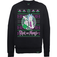 Rick And Morty Weihnachts-Portal Sweatshirt - Schwarz - XL von Rick and Morty