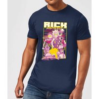 Rick and Morty 80s Poster Herren T-Shirt - Navy Blau - L von Rick and Morty