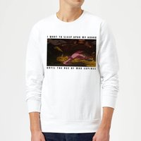 Rick and Morty I Want To Sleep Upon My Hoard Sweatshirt - White - L von Original Hero