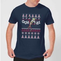 Rick and Morty Ooh Wee Men's Christmas T-Shirt - Navy - L von Rick and Morty