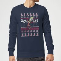 Rick and Morty Ooh Wee Weihnachtspullover – Navy - L von Rick and Morty