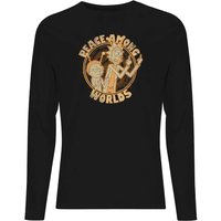 Rick and Morty Peace Among Worlds Unisex Long Sleeve T-Shirt - Black - L von Rick and Morty