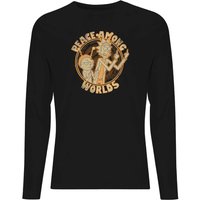 Rick and Morty Peace Among Worlds Unisex Long Sleeve T-Shirt - Black - S von Rick and Morty