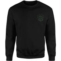 Rick and Morty Rick Embroidered Unisex Sweatshirt - Black - S von Original Hero