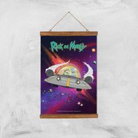 Rick and Morty Rocket Adventure Giclee Art Print - A3 - Wooden Hanger von Rick and Morty