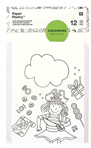 Einladungskarten, Colouring Activity, 24-tlg. von Rico Design