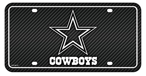 Rico Industries MTG1801CF Cowboys – Kohlefaser-Design – Metall-Auto-Tag, mehrfarbig, 15,2 x 30,5 cm Rico Industries MTG1801CF Cowboys – Kohlefaser-Design – Metall-Auto-Tag, mehrfarbig, 15,2 x 30,5 cm von Rico Industries