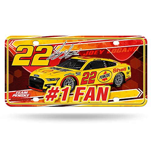 Rico Industries NASCAR Joey Logano #22#1 Fan Metall Auto Tag 21,6 x 27,9 cm – ideal für LKW/Auto/SUV Rico Industries NASCAR Joey Logano #22#1 Fan Metall Auto Tag 21,6 x 27,9 cm – ideal für LKW/Auto/SUV von Rico Industries