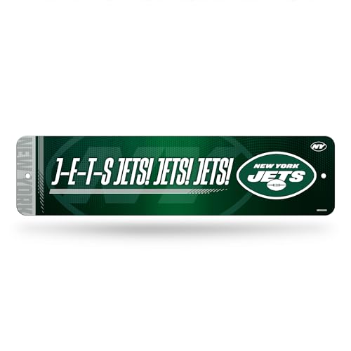 Rico Industries NFL Football New York Jets Metall-Straßenschild 10,2 x 38,1 cm, Heimdekoration – Schlafzimmer – Büro – Männerhöhle Rico Industries NFL Football New York Jets Metall-Straßenschild 10,2 x 38,1 cm, Heimdekoration – Schlafzimmer – Büro – Männerhöhle von Rico Industries