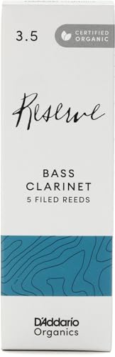 D'Addario Organisch Reserve Bass Klarinettenblätter - Rohrblätter für Klarinette - Das erste und einzige Bio-Schilfrohr - 3.5 Stärke, 10 Packung D'Addario Organisch Reserve Bass Klarinettenblätter - Rohrblätter für Klarinette - Das erste und einzige Bio-Schilfrohr - 3.5 Stärke, 10 Packung von Rico